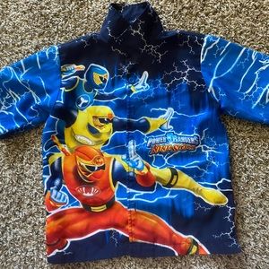 Kids power rangers button up shirt